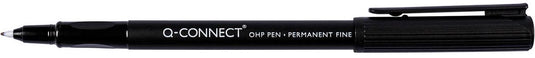 Q-connect ohp marker, permanent, fijn, zwart