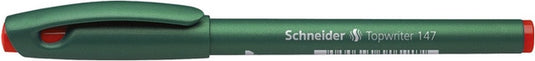 Schneider schrijfwaren fineliner schneider topwriter 147 0,6 mm rood doos met 10 stuks