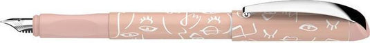 Schneider schrijfwaren schneider vulpen - glam face art - m - roze s-167756