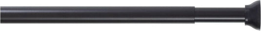 Sealskin - douchegordijnstang - uitschuifbaar - klemstang - 155-255 cm - zwart
