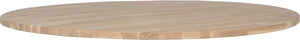 Woood tablo tafelblad rond - eiken - onbehandeld - 2,4x120x120