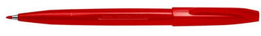 Pentel fineliner signpen s520 m rood | 12 stuks