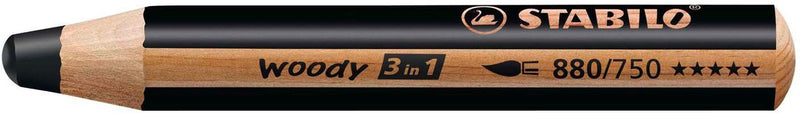 Afbeelding laden in galerijviewer, Stabilo woody 3 in 1 - multitalent potlood - zwart - per stuk
