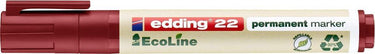 Creativ company permanentmarker edding e-22 breed beitelpunt rood
