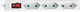 Logilink stekkerdoos met 3 niet-geaarde contacten en schakelaar wit - 1,5 meter