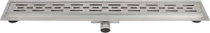 Differnz douchegoot - met flens rvs - 7 x 7 x 80 cm