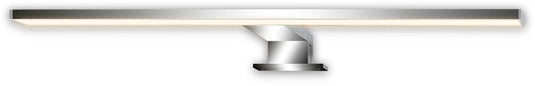 B.k.licht dun - led spiegelverlichting - warm wit licht - spiegellamp - klembaar of schroefbaar - chroom - 50x10.5x4 cm