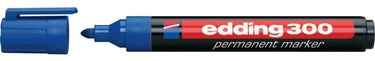 Edding permanent marker 300 ultra 1,5-3mm blauw rond waterbestendig sneldrogend