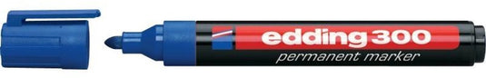 Edding permanent marker 300 ultra 1,5-3mm blauw rond waterbestendig sneldrogend