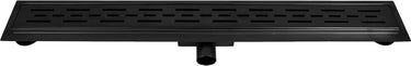 Differnz douchegoot rvs met flens 70x70x500mm - zwart (33.111.26)