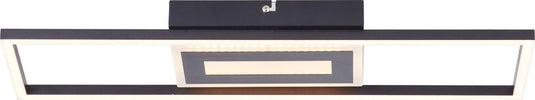 Brilliant besson - plafondlamp - led 24w - 3000k - zwart