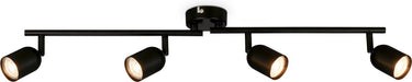 Briloner - opbouwspot - plafondlamp draaibaar - gu10 fitting - - 70,5 x 8 x 11 cm - zwart
