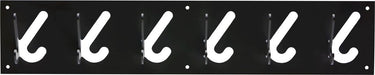 Gispen 1x6 - kapstok - zwart - 60 cm breed