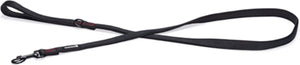 Beeztees parinca premium - hondenriem - nylon - zwart - 180 cm x 20 mm