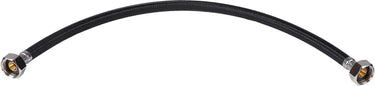 Differnz aansluitslang flexibel - 1 2 inch (f) naar 1 2 inch (f) - zwart - aansl;uitingen chroom kleur