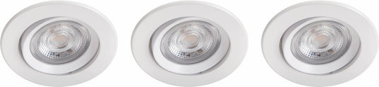 Philips sparkle inbouwspot - 3-lichts - wit