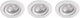 Philips sparkle inbouwspot - 3-lichts - wit