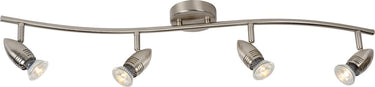 Lucide caro-led - plafondspot (plafondlamp) - led - gu10 - 4x5w 2700k - mat chroom