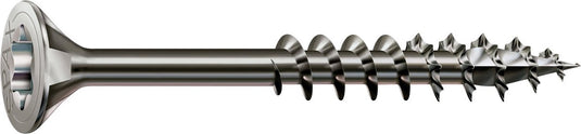 Spax roestvaststalen schroef, 4,5 x 60 mm, 180 stuks, deeldraad, verzonken kop, t-star plus t20, 4cut, roestvast staal a2 - 8000000276552