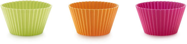 Lékué bakvorm muffins ø 10 cm - set van 6 - siliconen - mixed