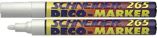 Schneider krijt deco marker 265 wit 10st.