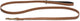 Beeztees balacron ax - hondenriem - kunstleer - bruin - 180x1,5 cm
