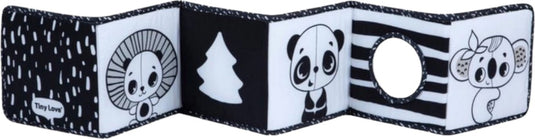 Tiny love double sided book black white decor