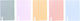Ancor schrift emboss dry a4 ruit - 5 stuks - assorti kleuren