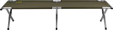 Abbey camp campingbed xl - luxe - zwart - 200 x 68 x 43 cm - aluminium