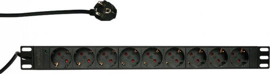 Logilink basic 9 voudige stekkerdoos voor 19 inch serverkasten - server kast