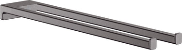 Hansgrohe addstoris q handdoekhouder 2-lids - geborsteld zwart chroom (antraciet)