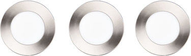 Trio himal - inbouwspot - nikkel mat - incl. 3x smd 3,5 w - plafondbevestiging - helderheid instelbaar - dip - schakelaar