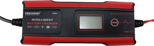 Acr absaar acculader pro 1.0 6 12v 1a - processor gestuurd - voor motoren, auto's, campers