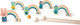 Bs toys regenboog croquet spel set kinderen - kinderspeelgoed vanaf 3 jaar - buitenspeelgoed - 9 delig