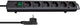 Brennenstuhl comfort-line plus, 6-voudige stekkerdoos stekkerdoos (zwart, met platte stekker, 2m h05vv-f 3g1.5)