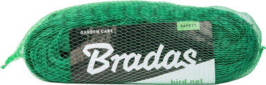 Bradas vogelnet 4x20 meter - extra sterk - maaswijdte 19mm - groen - tuinnet vogels - vogelbestrijding