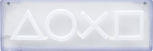 Paladone playstation icons led neon light – officieel gelicentieerd vrijstaand of aan de muur te bevestigen lichtbord – gamekameraccessoires en decoratie voor gamers –