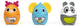 Chicco activity animals - 3-in-1 stapel- sorteerspeelgoed - olifant, hertje panda (6-36 m)