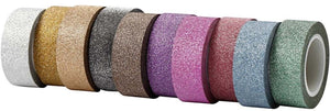 Creativ company glitter tape kleur,10st.