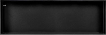 Looox colour box inbouwnis - 90x30x10cm - rvs zwart mat