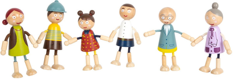 Afbeelding laden in galerijviewer, Small foot - houten poppenhuis familie buigbaar, 6st.
