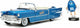 Jada toys m ms blue 1956 cadillac eldorado 1:24, auto, 13 jaar, metaal, blauw
