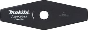 Makita 2-tands grassnijmes staal twee tanden voor zeisen en bosmaaiers 255 x 25.4 mm ( d-66064 )