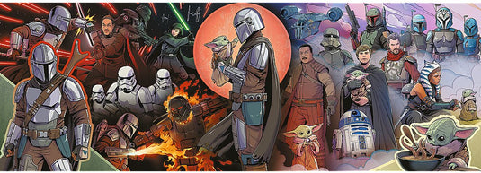 Trefl star wars puzzel - mandalorian - 1000 stukjes panorama.