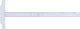 Aristo tekenhaak - lengte 60cm - mm cm inch schaalverdeling - glashelder plexiglas - met anti-slip noppen - ar-23176
