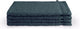 Byrklund handdoeken set - bath basics - 4-delig - 4x 16x21 - 100% katoen - donker blauw