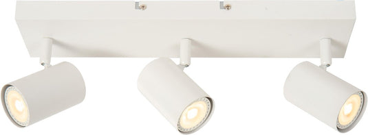 Lucide amigo - plafondspot (plafondlamp) - 3xgu10 - wit