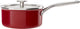Kitchenaid steel core enamel steelpan 18cm 2,0l - keizerrood - inductie - pfas-vrij