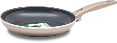 Greenpan cambridge koekenpan 28cm - pfas-vrije antikleeflaag – koekenpan inductie - keramische koekenpan – ovenbestendig tot 160°c – koudgrepen - brons