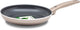 Greenpan cambridge koekenpan 24cm –pfas-vrije antikleeflaag – koekenpan inductie – keramische koekenpan - ovenbestendig tot 180°c - koudgrepen - brons